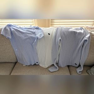 NWOT Girls Abercrombie t-shirts and sweater- size girls 15/16